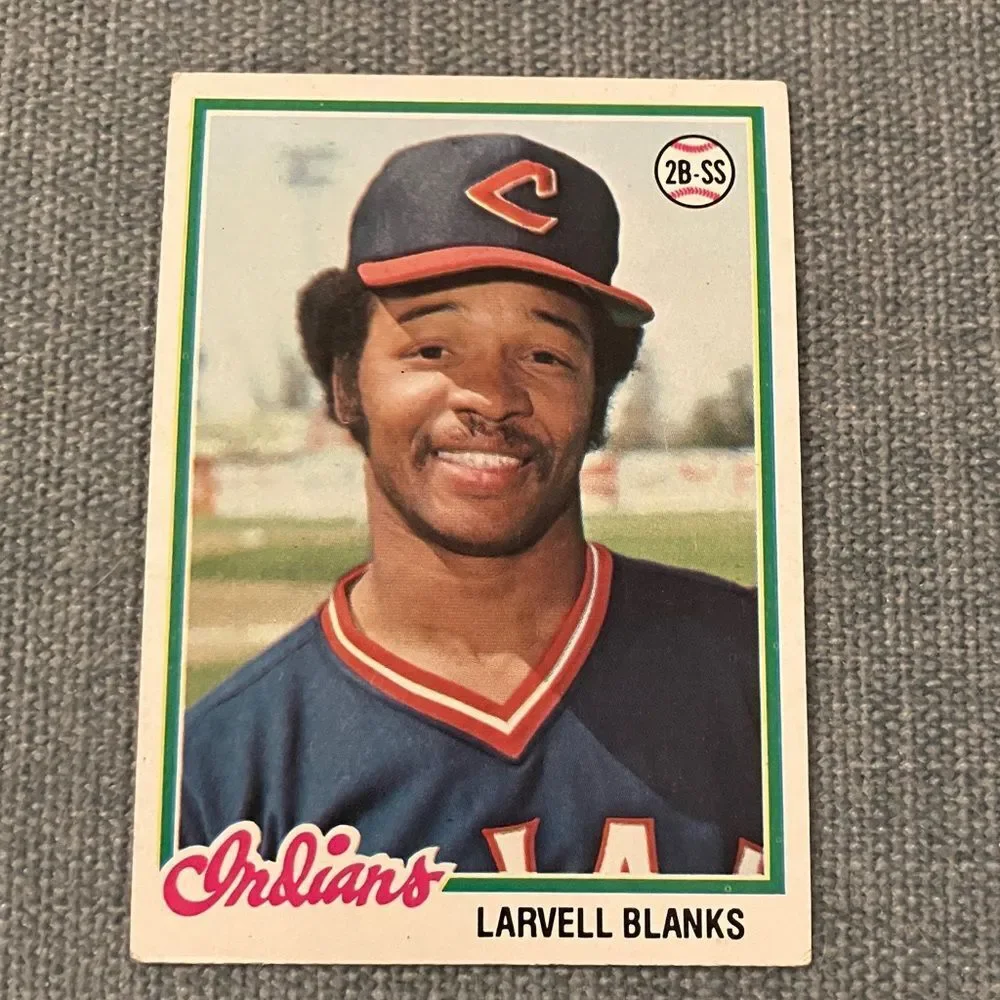 1978 Topps Cleveland Indians Baseball Card Trading Card